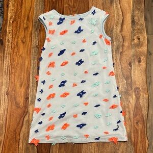 Pippa & Julie Gray Dress with Colorful Butterflies